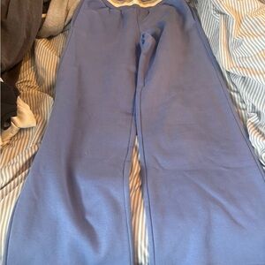 Athleta Girl Blue Ribbed Pants